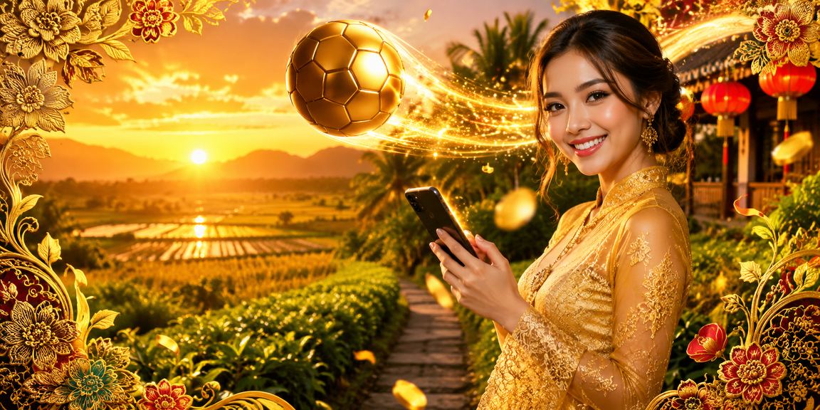 Wanita berbaju kebaya melihat pertaruhan sukan di Kedah menggunakan peranti mudah alih