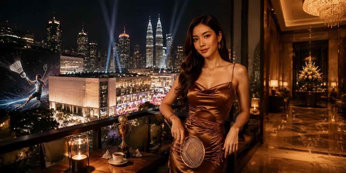 Suasana kasino hiburan malam megga88 di Kuala Lumpur dengan lampu berwarna-warni