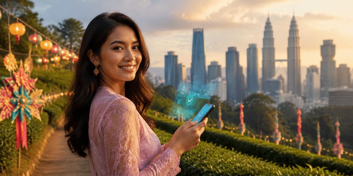 Pengguna Malaysia mengakses platform hiburan megga88 melalui telefon pintar di Kuala Lumpur